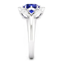Afbeelding in Gallery-weergave laden, Sri Lanka Saffier &amp; Diamanten Trouwring 2.50 Karaat Wit Goud 14K
