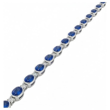 Afbeelding in Gallery-weergave laden, Sri Lanka Kleur Blauwe Saffier IGI GECERTIFICEERDE Diamanten 40.25 Karaat Damesketting
