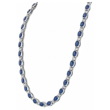 Afbeelding in Gallery-weergave laden, Sri Lanka Kleur Blauwe Saffier IGI GECERTIFICEERDE Diamanten 40.25 Karaat Damesketting
