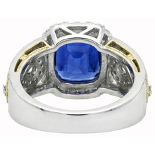Afbeelding in Gallery-weergave laden, echte round diamant 3.26karaat ring profielweergave

