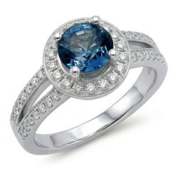 Echte Saffier Ring 1.50 Karaat