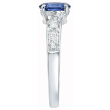 Afbeelding in Gallery-weergave laden, echte round diamant 1karaat ring bovenaanzicht
