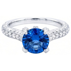 Echte Saffier Ring 4.50 Karaat