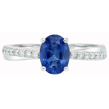 Afbeelding in Gallery-weergave laden, echte round diamant 2.30karaat ring zijaanzicht
