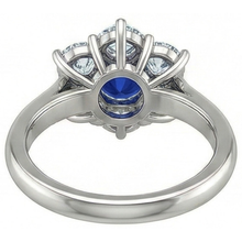 Afbeelding in Gallery-weergave laden, echte round diamant 4karaat ring band detail
