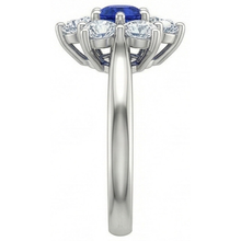 Afbeelding in Gallery-weergave laden, echte round diamant 4karaat ring profielweergave
