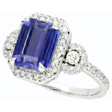 Afbeelding in Gallery-weergave laden, echte emerald saffier 4.50karaat ring bovenaanzicht
