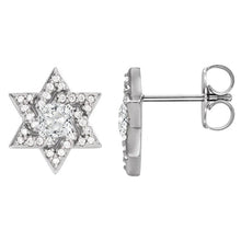 Afbeelding in Gallery-weergave laden, Diamant Oorbellen 5,25-karaat 14K Witgoud – vooraanzicht
