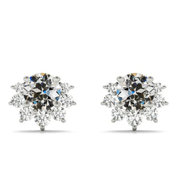 Diamant Oorhangers – 14 Karaat Witgoud 1 karaat
