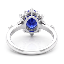 Afbeelding in Gallery-weergave laden, Ster Korenbloem Saffier Gekleurde Steen Ring 1,50 karaat – 14K
