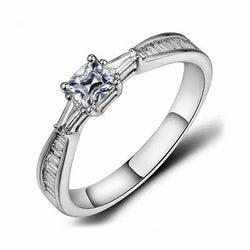 Stokbrood & Kussen Old Mine Cut Echt Diamond Ring Witgoud 2,50 Karaat