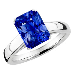 Stralende Solitaire Ceylon Sapphire Verlovingsring 2,50 karaat goud 14K