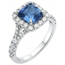 Afbeelding in Gallery-weergave laden, echte round diamant 3karaat ring zijaanzicht
