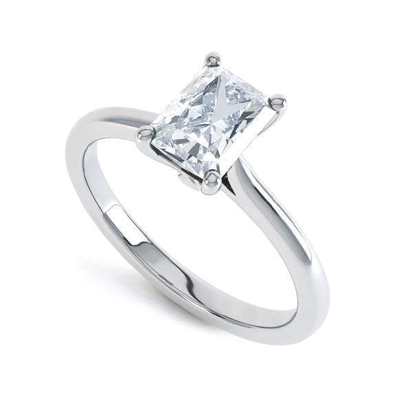 Stralende Echt Diamanten Solitaire Ring