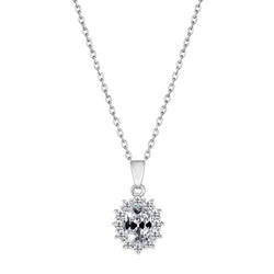 Briljant Old Mine Slijpvorm Hanger 2 karaat – 14K Witgoud