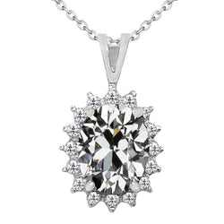 Ambachtelijk Fijne Diamant Druppel Hanger 5,50 karaat