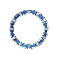 Heren Korenbloem Saffier Horloge in Stainless Steel – karaat