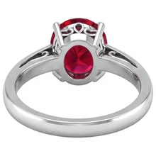 Afbeelding in Gallery-weergave laden, echte oval robijn 2.00karaat ring op wit
