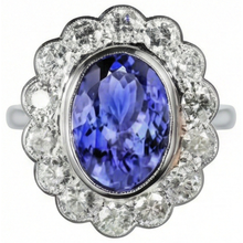 Afbeelding in Gallery-weergave laden, Tanzaniet Cocktail Ring

