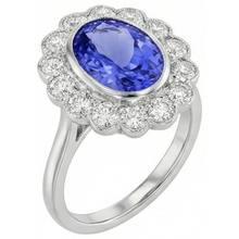 Afbeelding in Gallery-weergave laden, Tanzaniet Cocktail Ring
