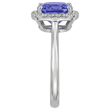 Afbeelding in Gallery-weergave laden, Tanzaniet en Natuurlijke echte diamanten ( niet in een laboratorium gekweekt ) 7.75 ct ring 14k witgoud Nieuw

