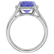 Afbeelding in Gallery-weergave laden, Tanzaniet en Natuurlijke echte diamanten ( niet in een laboratorium gekweekt ) 7.75 ct ring 14k witgoud Nieuw
