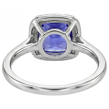 Afbeelding in Gallery-weergave laden, Tanzaniet en Natuurlijke echte diamanten ( niet in een laboratorium gekweekt ) 7.75 ct ring 14k witgoud Nieuw
