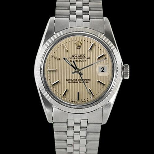 Tapestry stok wijzerplaat Rolex herenhorloge Datumjust jubileum roestvrijstalen armband snel ingesteld
