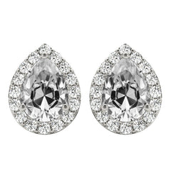 Antiek Cushion Fijne Diamant Oorhangers – 8 karaat in 14 Karaat