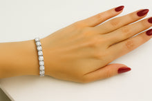 Afbeelding in Gallery-weergave laden, 24 Karaat Natuurlijk uit de a aarde gewonnen Diamanten Tennisarmband
