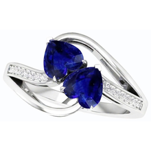Afbeelding in Gallery-weergave laden, echte round diamant 3.50karaat ring zijaanzicht
