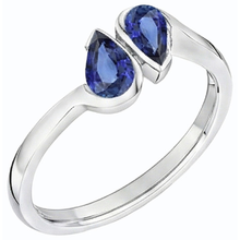 Afbeelding in Gallery-weergave laden, echte pear diamant 2karaat ring zijaanzicht

