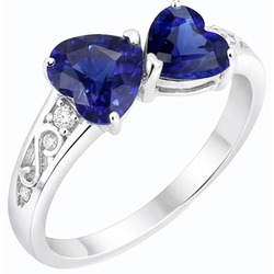 Echte Saffier Ring 2.25 Karaat