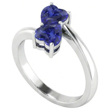 Afbeelding in Gallery-weergave laden, echte heart diamant 1.50karaat ring close-up detail
