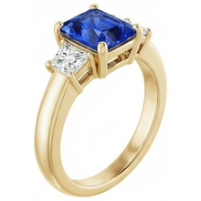 Afbeelding in Gallery-weergave laden, echte diamant 3karaat ring bovenaanzicht
