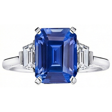 Afbeelding in Gallery-weergave laden, echte diamant 3.50karaat ring close-up detail
