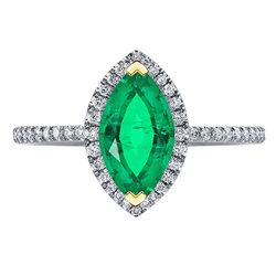 Elegant Edelsteen Ring – Colombiaanse Smaragd 2,50 karaat