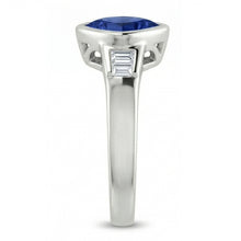 Afbeelding in Gallery-weergave laden, Triljoen Ceylon blauwe saffier Natuurlijke echte diamanten ( niet in een laboratorium gekweekt ) verlovingsring 1.26 ct nieuw
