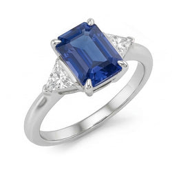 Echte Saffier Ring 2.50 Karaat