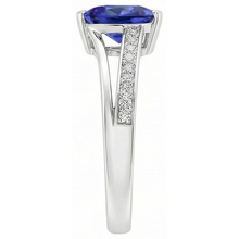 Afbeelding in Gallery-weergave laden, echte round diamant 2karaat ring profielweergave
