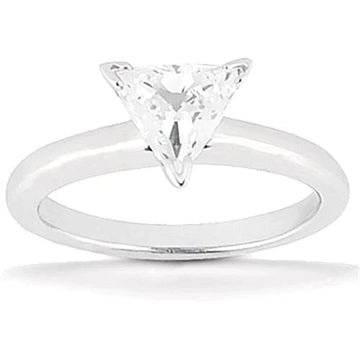 Trilliant Echt Diamanten Solitaire Ring