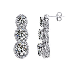 Antiek Cushion Fijne Diamant Dangle – 1 karaat in 14 Karaat