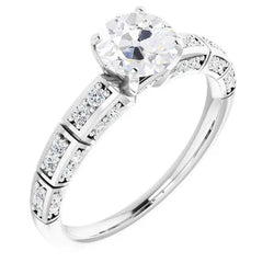 Natuurlijke Diamanten Ring 4ct - Witgoud 14K