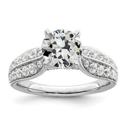 Natuurlijke Diamanten Ring 4ct - Witgoud 14K