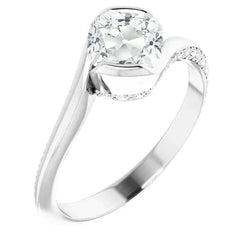 Natuurlijke Diamanten Ring 4ct - Witgoud 14K