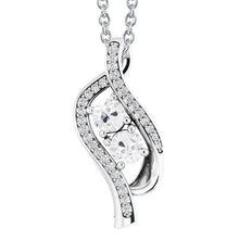 Afbeelding in Gallery-weergave laden, echte round diamant 3.50karaat hanger vooraanzicht
