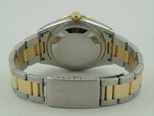 Afbeelding in Gallery-weergave laden, Tweekleurige datumjust-horloge met diamanten wijzerplaat en rand
