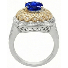 Afbeelding in Gallery-weergave laden, echte round diamant 3.11karaat ring op wit
