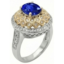 Afbeelding in Gallery-weergave laden, echte round diamant 3.11karaat ring bovenaanzicht
