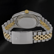 Afbeelding in Gallery-weergave laden, Tweekleurige heren Rolex Datumjust horloge met Natuurlijke echte diamant ( niet in het laboratorium gekweekt )en wijzerplaat jubileumarmband
